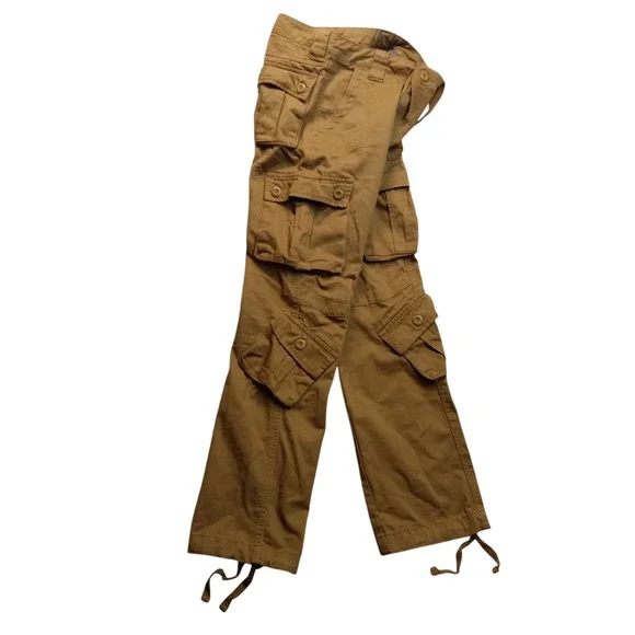 Matchstick Cargo Pants Utility Outdoor Hiking Travel Workwear Khaki Skater 34x30 - Picture 2 of 16